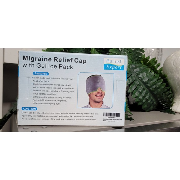 Relief Expert Migraine Relief Cap with Gel Ice Pack - Picture 2 of 4